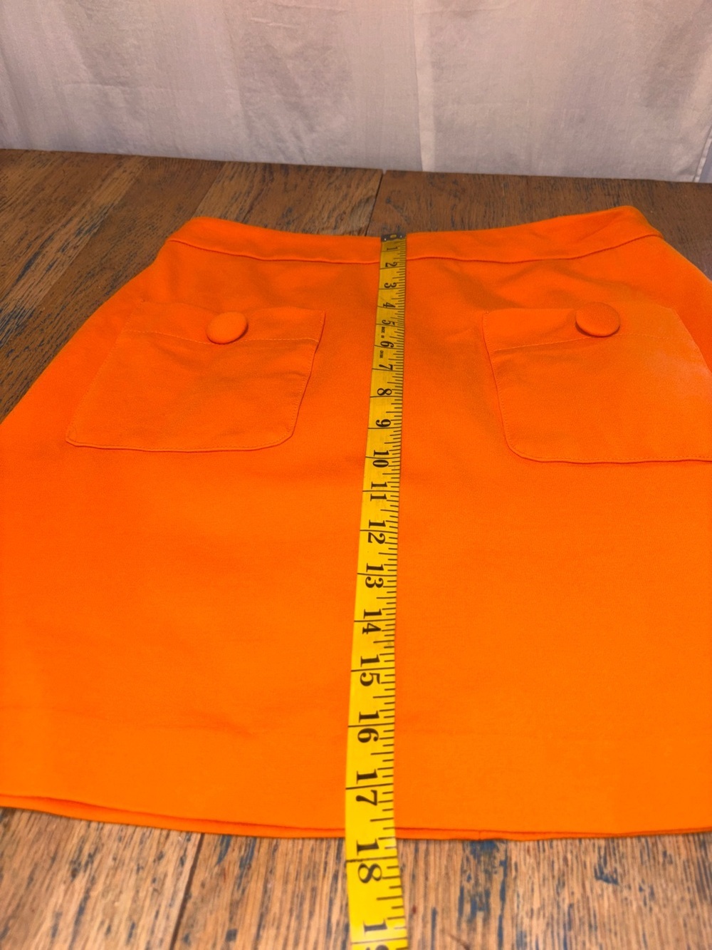 Icône Simons Orange Mini Skirt – Size M - Picture 3 of 8